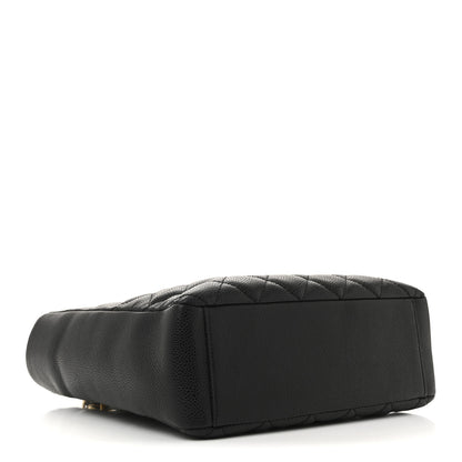 Chanel Caviar Quilted Petit Shopping Tote PST Black 4 of 11