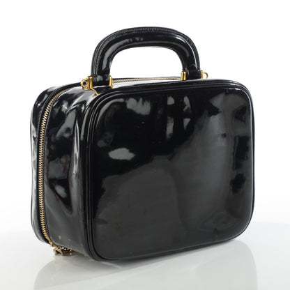 Chanel Patent CC Vanity Cosmetic Case Black 3 of 7