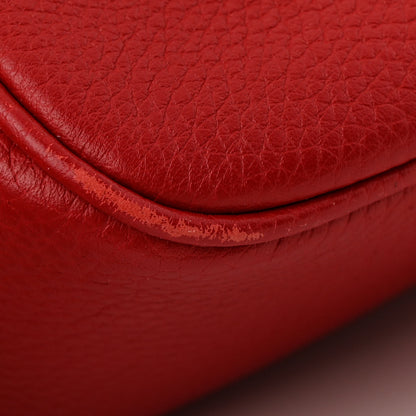 Gucci Pebbled Calfskin Small Soho Disco Bag Tabasco Red 12 of 15