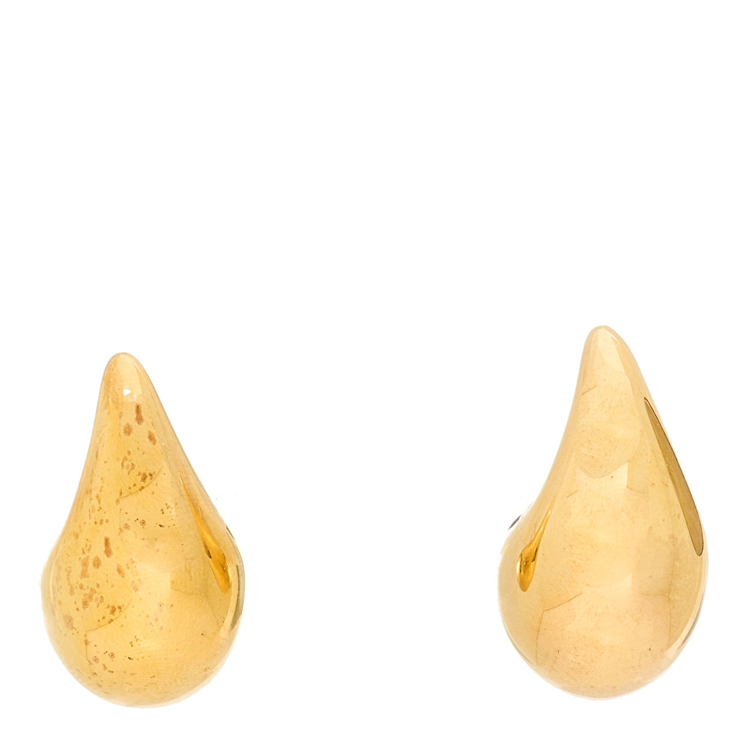 Bottega Veneta Sterling Silver Small Drop Earrings Gold 1 of 7