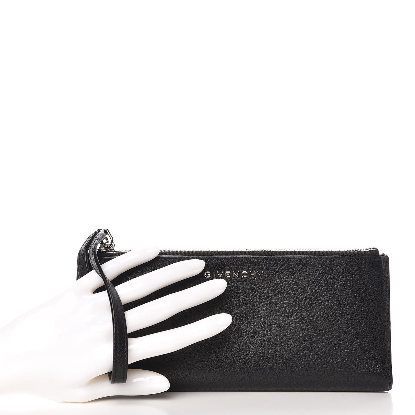 Sugar Goatskin Pandora Double Zip Wallet Black