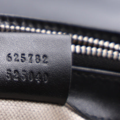 Gucci Calfskin GG Tennis Embossed Messenger Bag Black 7 of 10