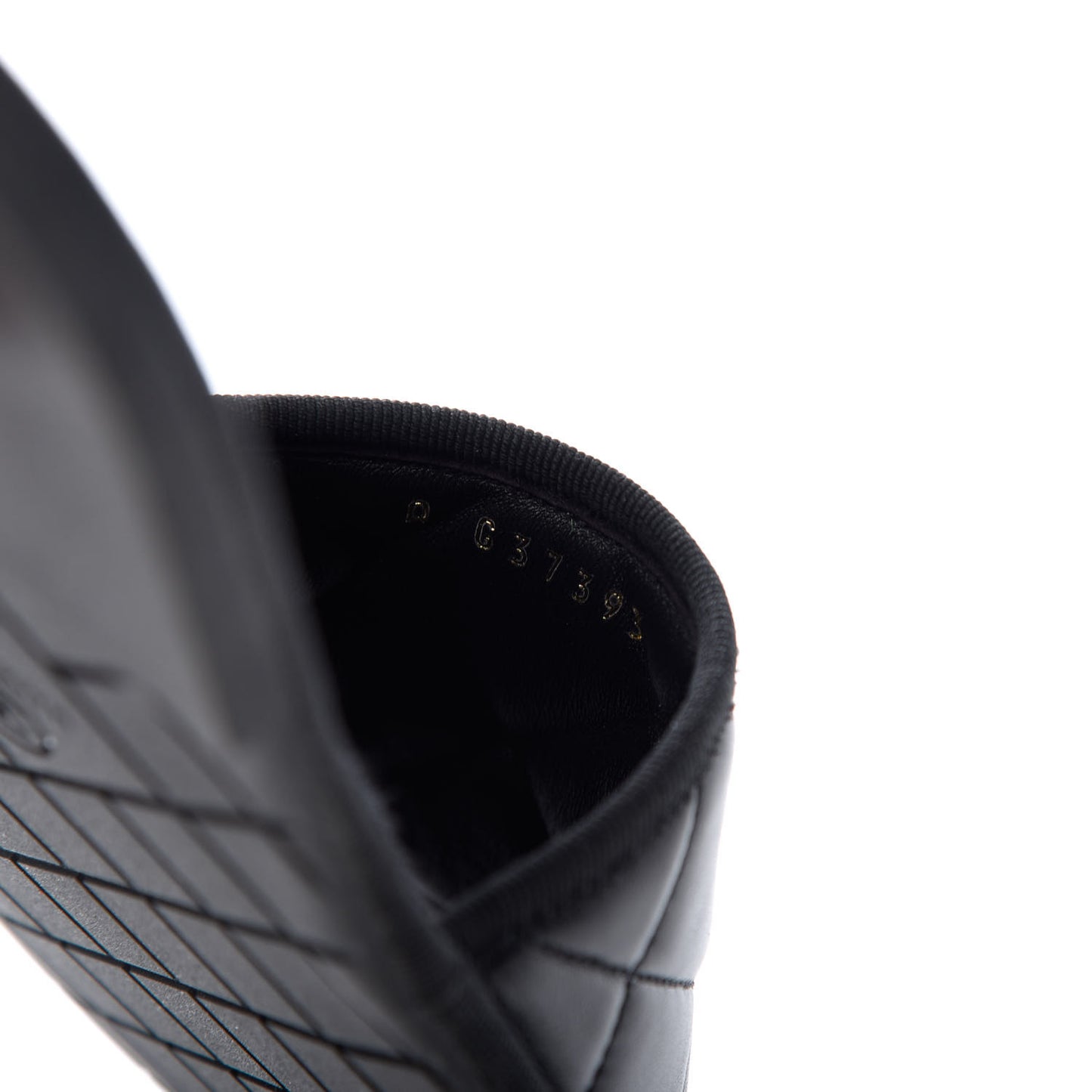 Lambskin Quilted CC Mules Sandals S Black