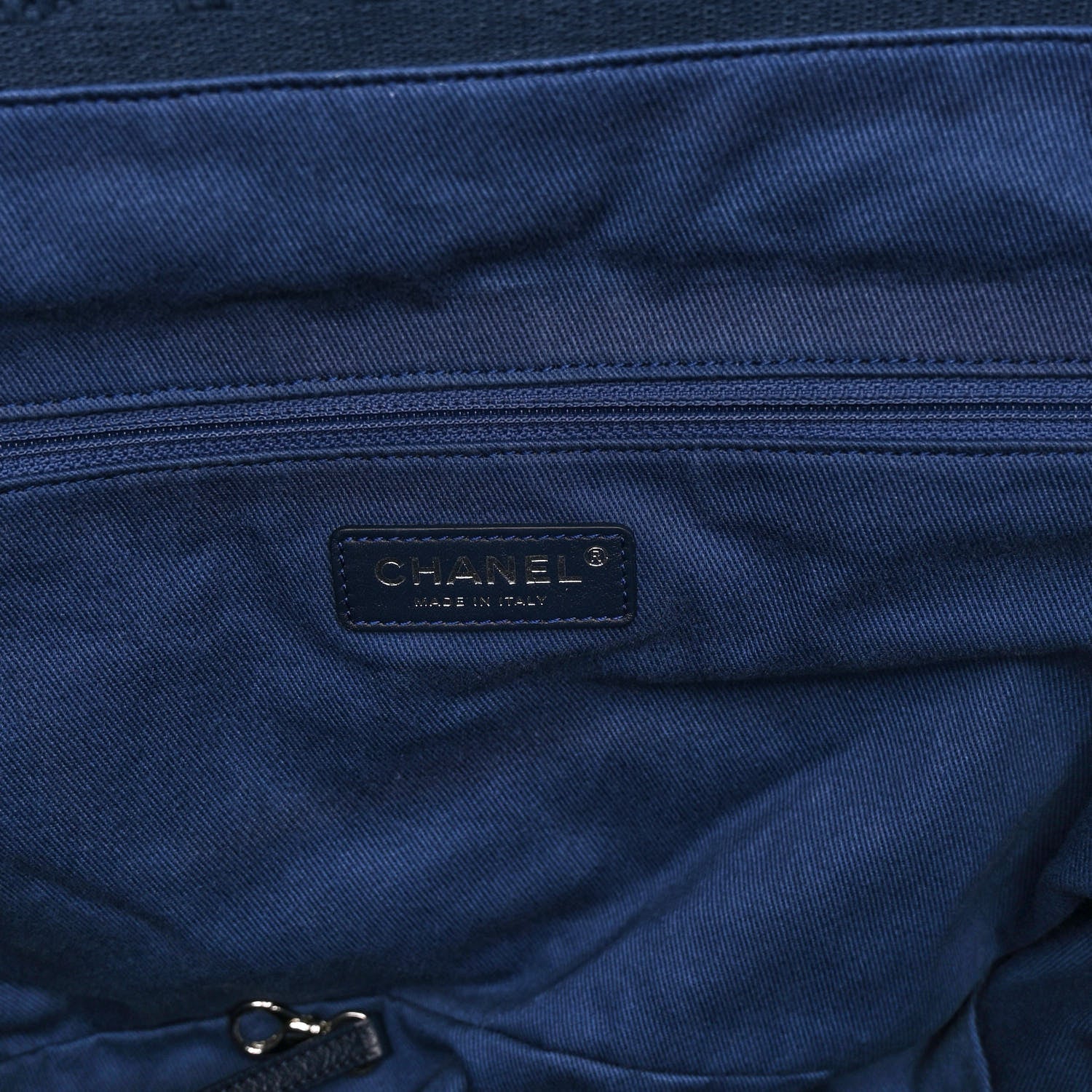 Chanel Canvas Small Double Face Tote Navy 6 of 10