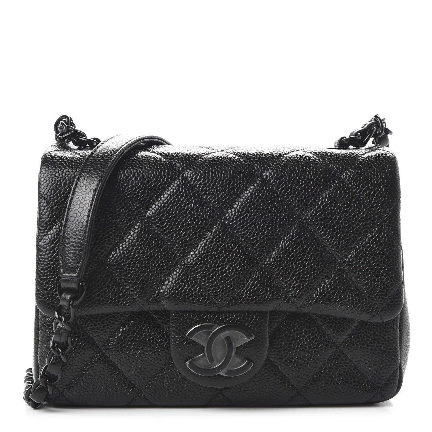 Chanel Caviar Quilted Incognito Mini Square Flap Black 1 of 10