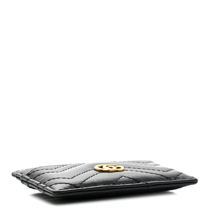 Gucci Calfskin Matelasse GG Marmont Card Holder Black 4 of 7