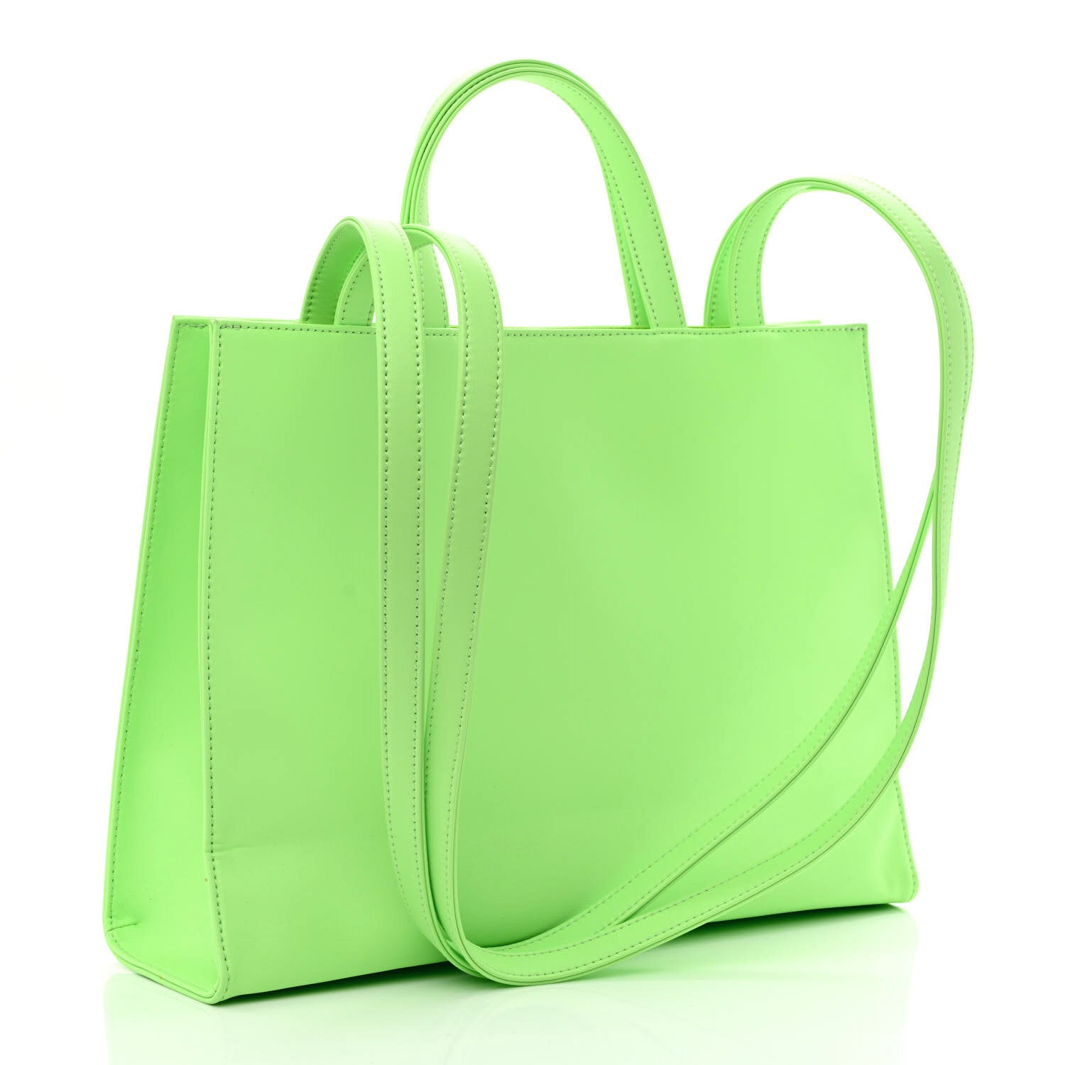 Telfar Vegan Leather Medium Shopping Bag Double Mint 3 of 15