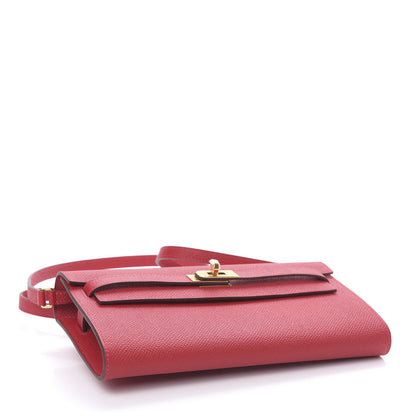Hermes Epsom Kelly Wallet To Go Rouge Casaque 4 of 10
