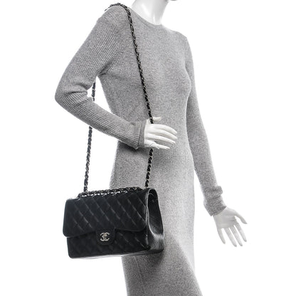Chanel Caviar Quilted Jumbo Double Flap Black 2 of 8
