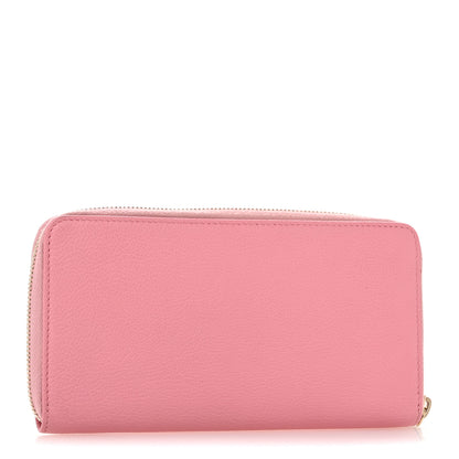 Chanel Goatskin Zip Around Wallet  Pink 3 of 10