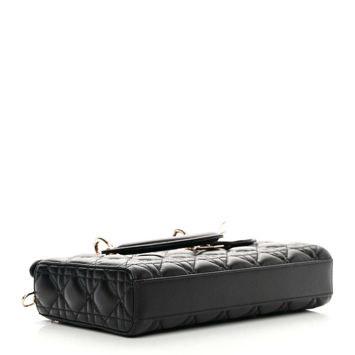 Christian Dior Lambskin Cannage Lady D-Joy Black 4 of 14