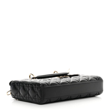 Christian Dior Lambskin Cannage Lady D-Joy Black 4 of 14