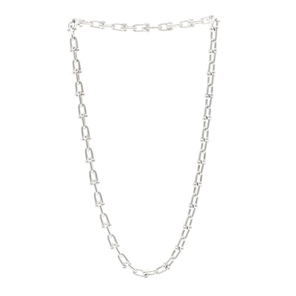 Tiffany Sterling Silver Medium HardWear Link Necklace 3 of 5