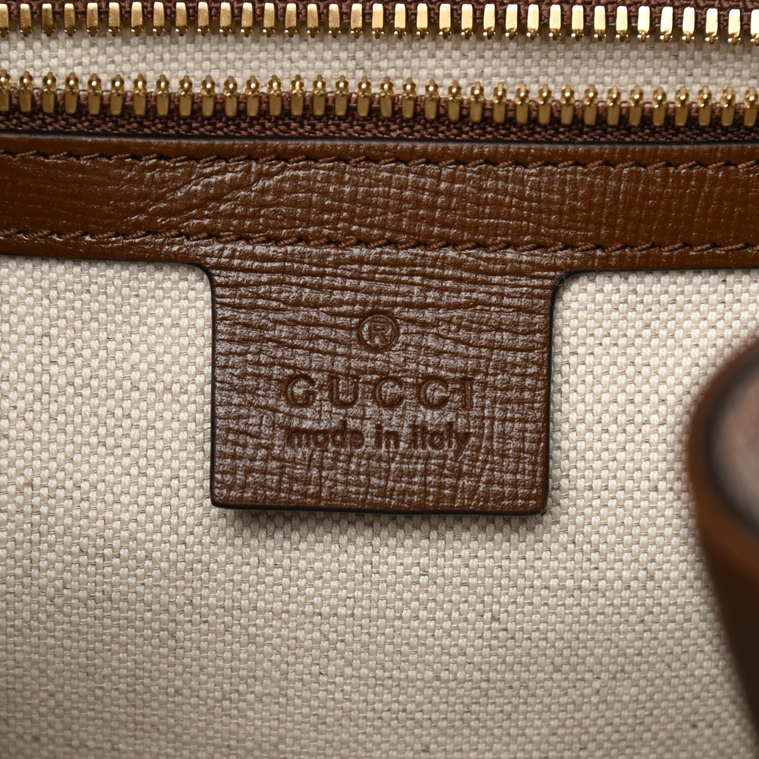Gucci GG Supreme Monogram Calfskin Horsebit 1955 Single Buckle Backpack Beige Brown Sugar 6 of 13