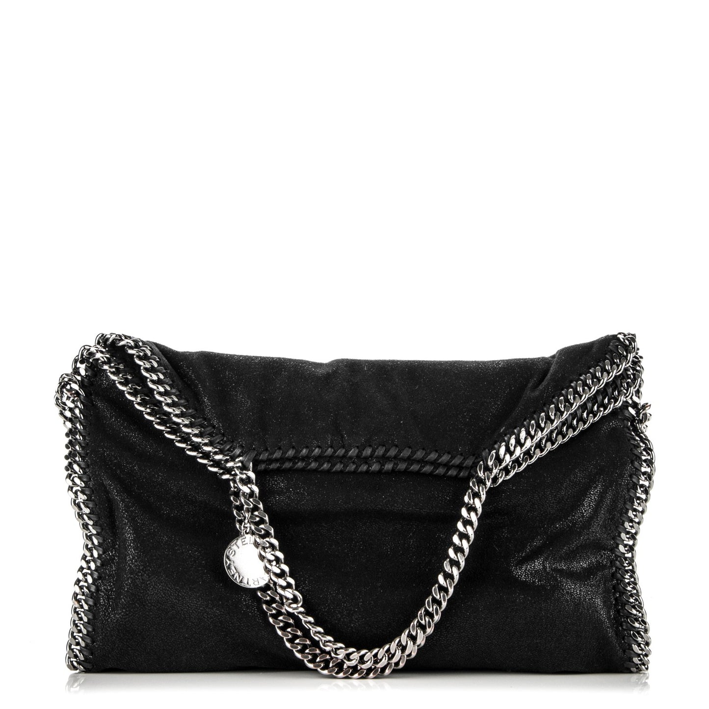 Shaggy Deer Falabella Fold Over Tote Black