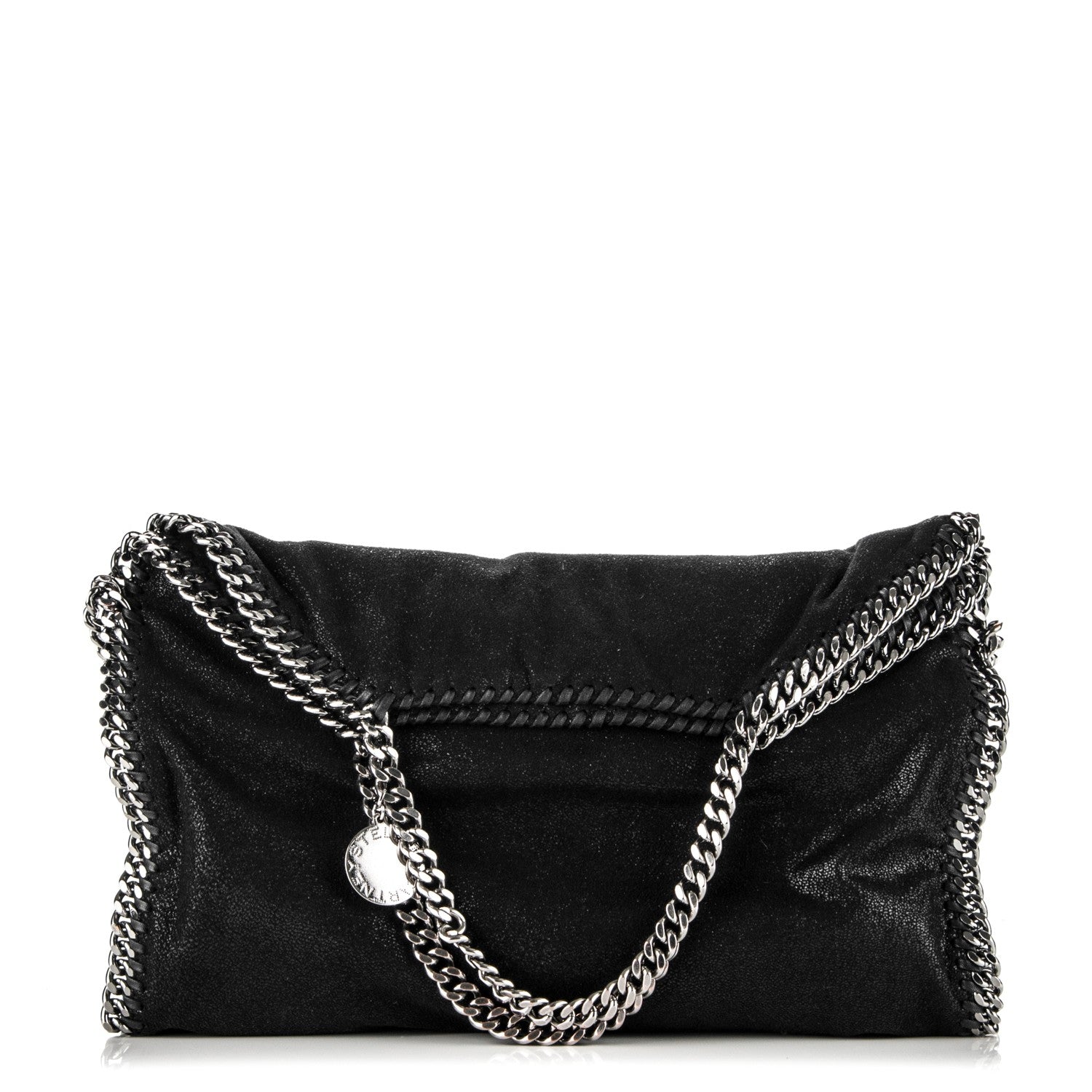 Stella McCartney Shaggy Deer Falabella Fold Over Tote Black 1 of 7