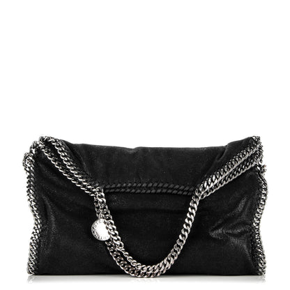 Stella McCartney Shaggy Deer Falabella Fold Over Tote Black 1 of 7