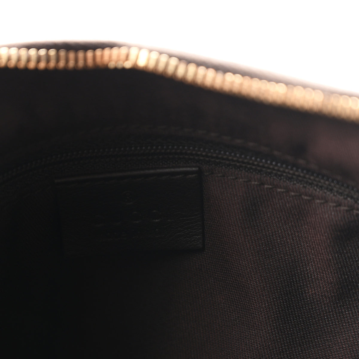 Monogram Medium D Gold Ring Hobo Dark Brown