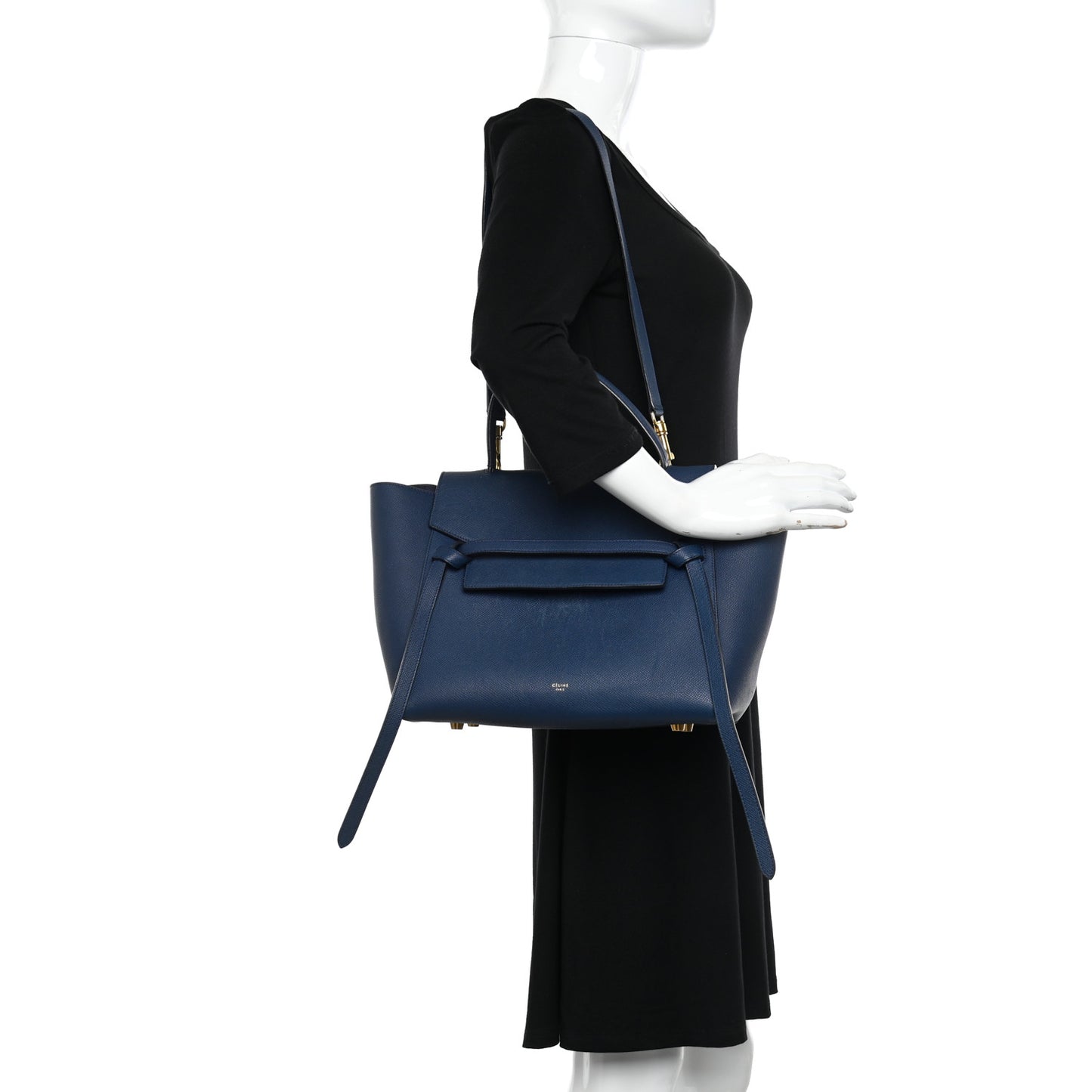 Grained Calfskin Mini Belt Bag Deepsea