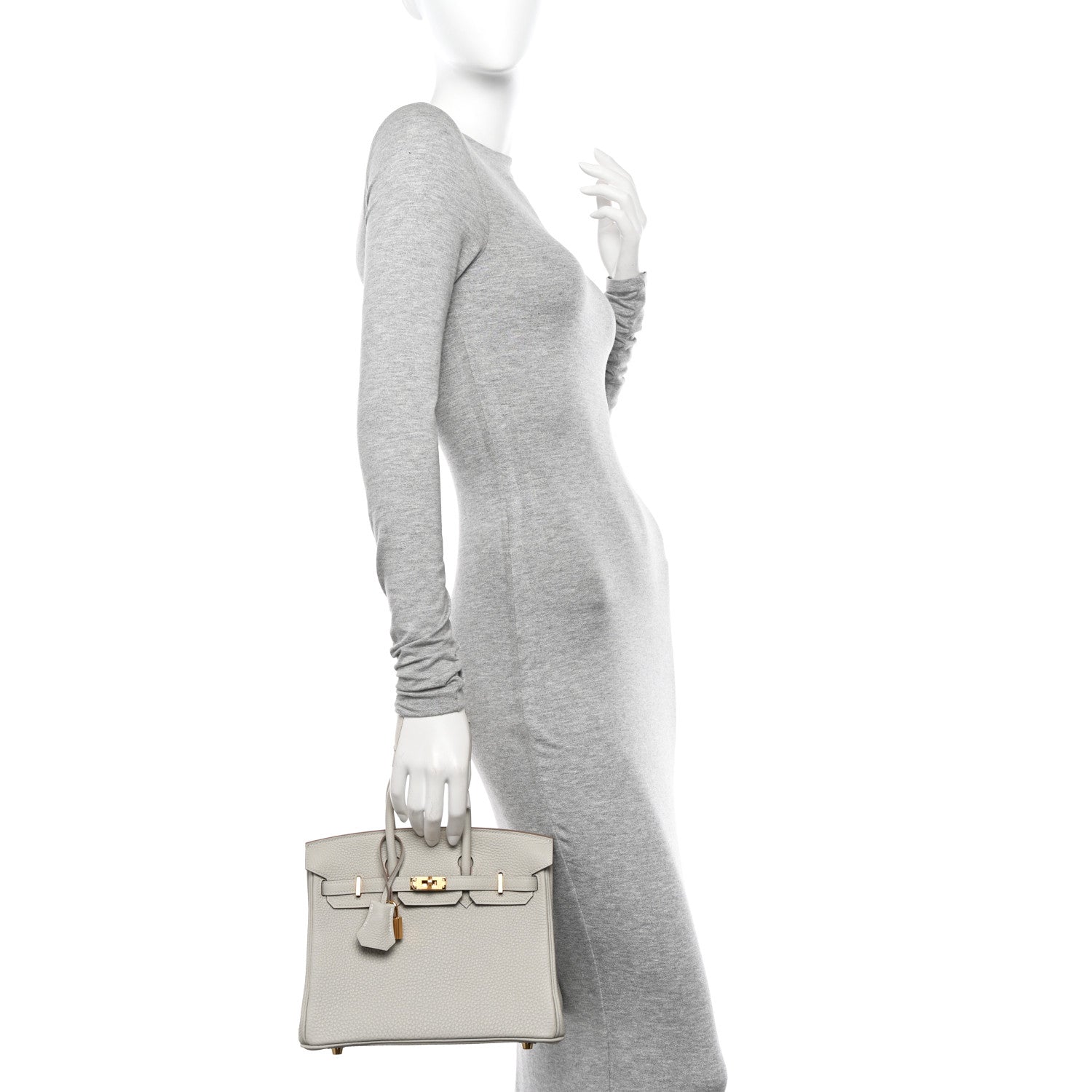 Hermes Togo Birkin 25 Gris Perle 2 of 11
