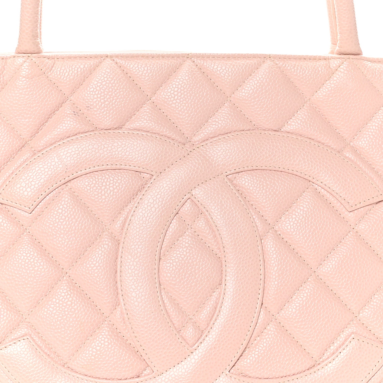 Chanel Caviar Quilted Medallion Tote Light Pink 8 of 10