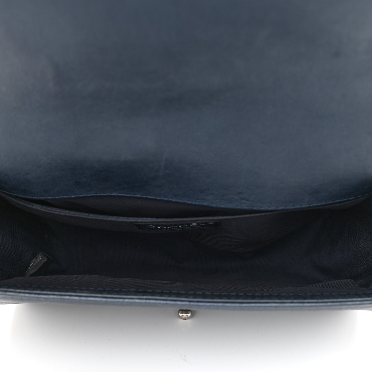 Chanel Calfskin Quilted Medium Boy Flap Dark Navy 5 of 11