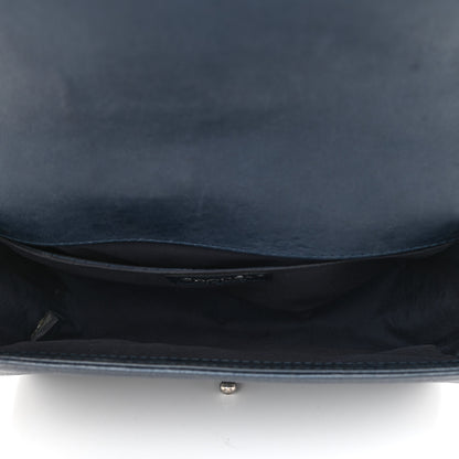Chanel Calfskin Quilted Medium Boy Flap Dark Navy 5 of 11
