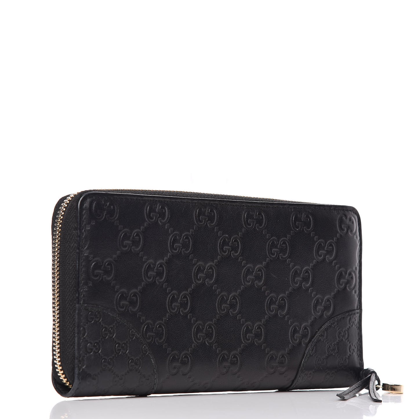 Guccissima Signature Microguccissima Bree Zip Around Wallet Black