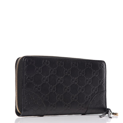 Gucci Guccissima Signature Microguccissima Bree Zip Around Wallet Black 3 of 9