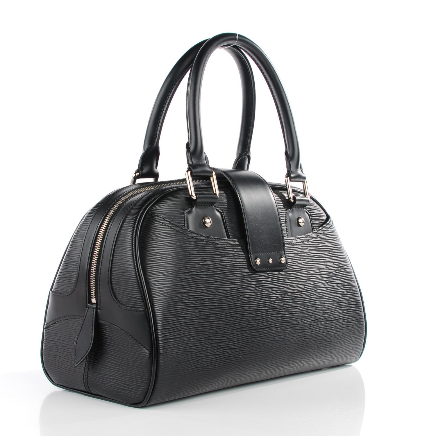 Louis Vuitton Epi Bowling Montaigne GM Black 3 of 8