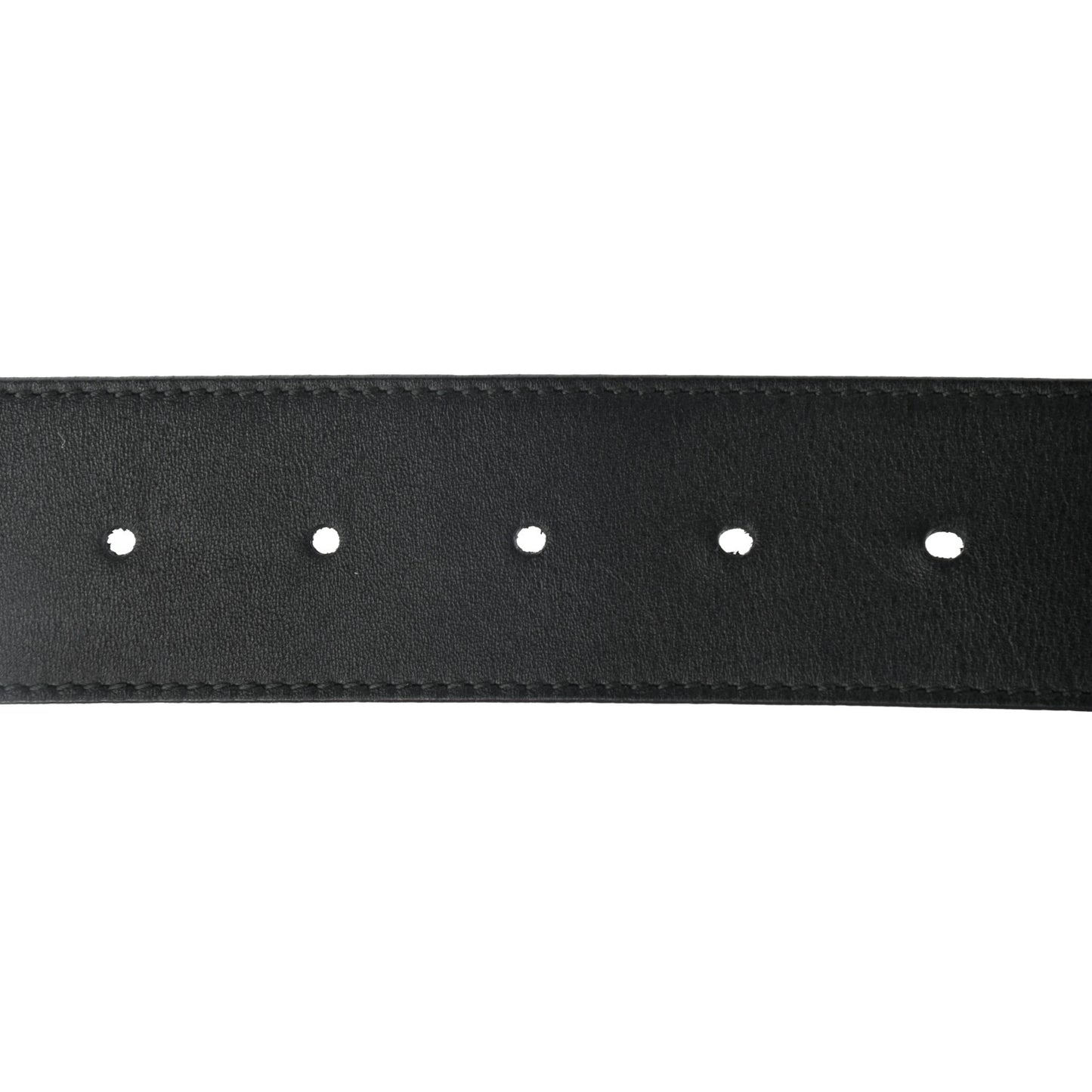 Moon Calfskin Nickel Double G 40mm Belt 90 36 Black