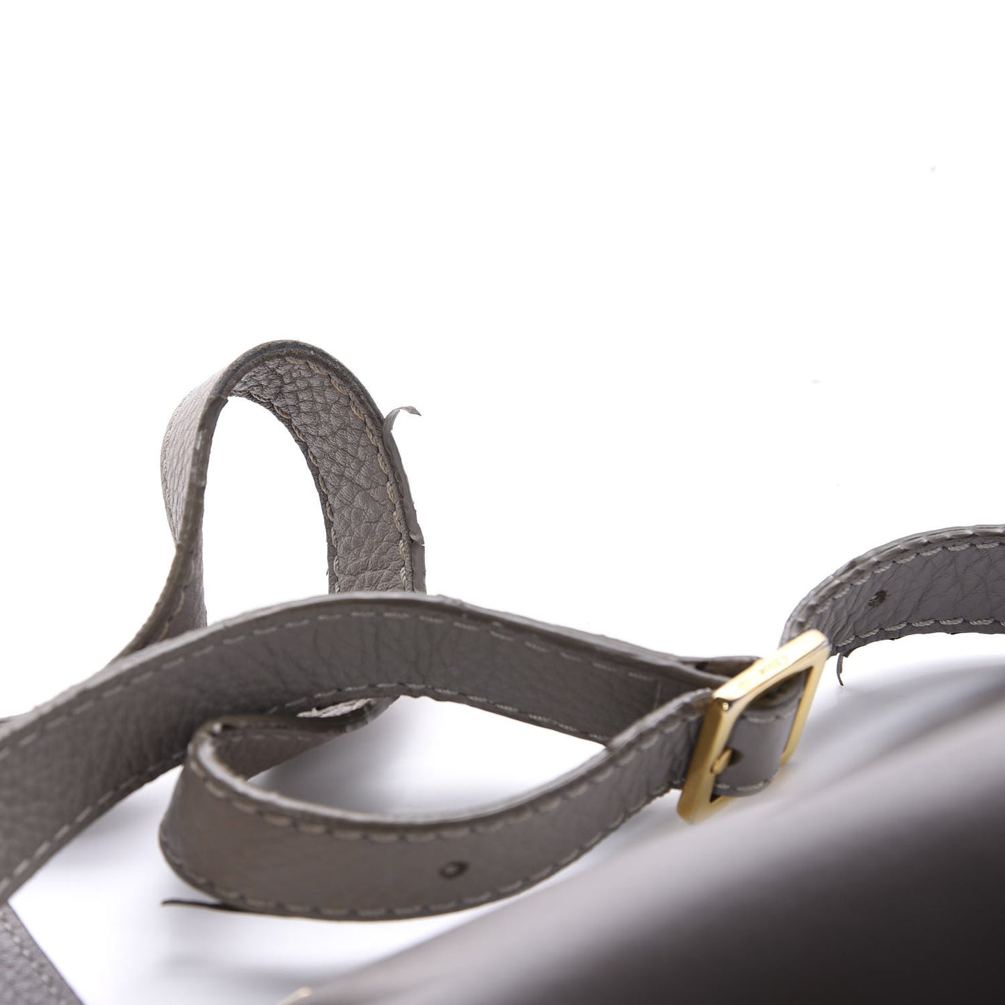 Calfskin Mini Marcie Round Crossbody Bag Cashmere Grey