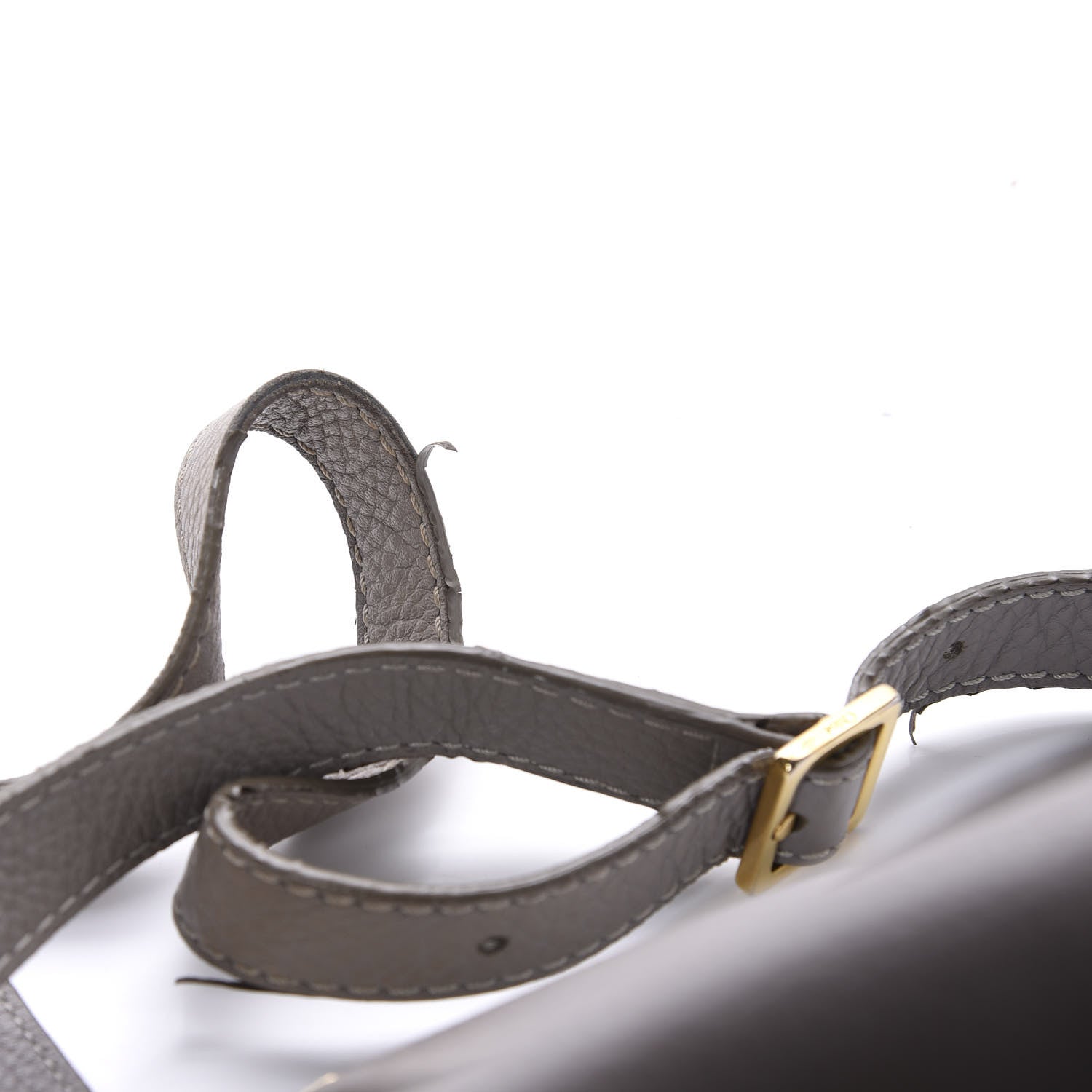 Chloe Calfskin Mini Marcie Round Crossbody Bag Cashmere Grey 10 of 11