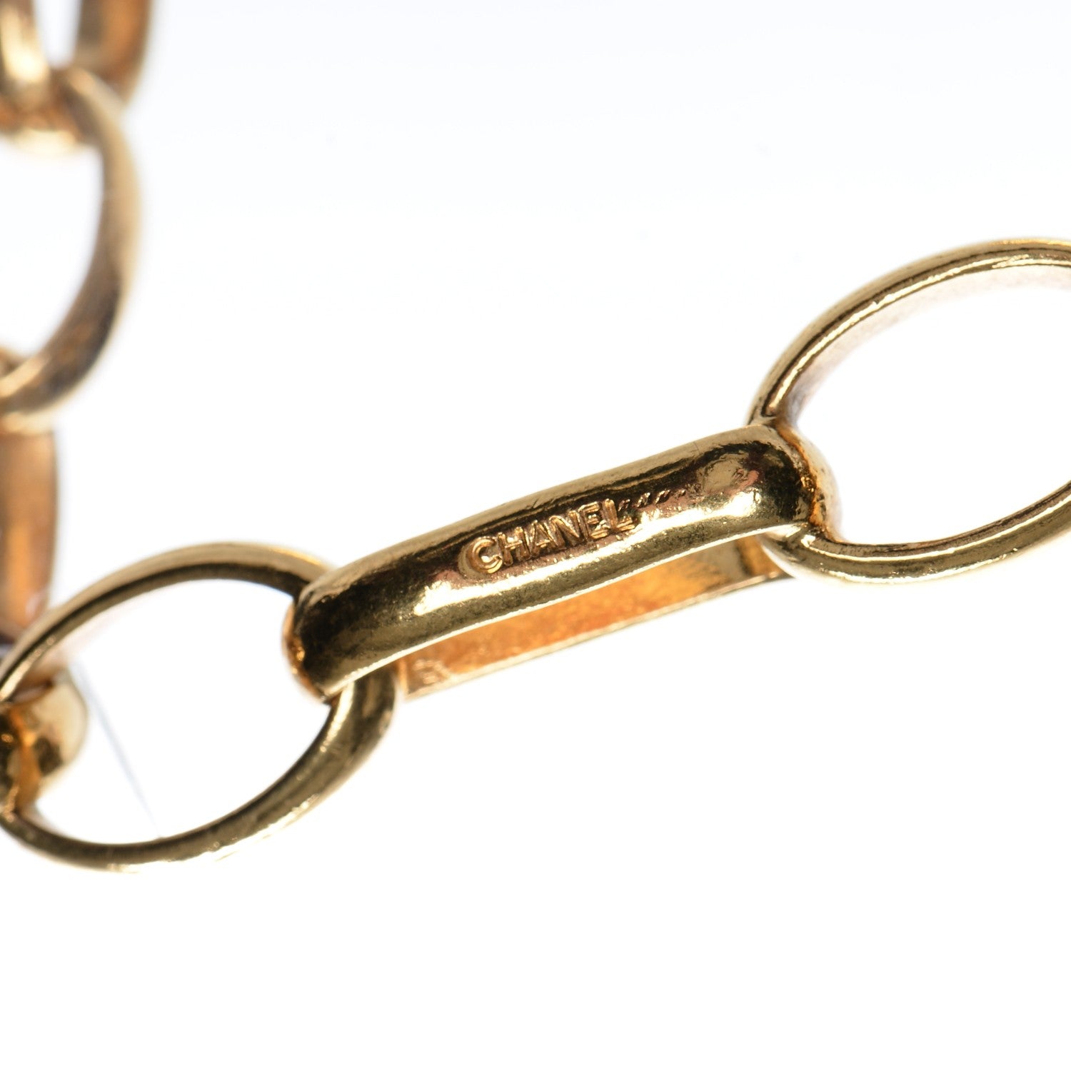 Chanel Medallion Long Chain Necklace Gold 7 of 7