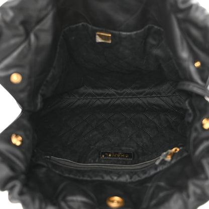 Chanel Calfskin Quilted Small Chanel 22 Black 6 of 11