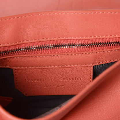 Proenza Schouler Lambskin PS1 Mini Pouch Messenger Bag Neon Coral 7 of 9