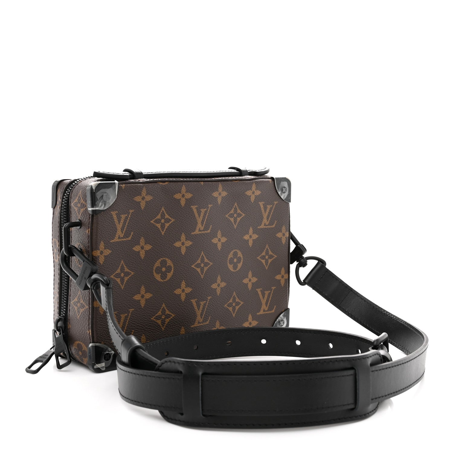 Louis Vuitton Monogram Macassar Handle Soft Trunk Black 3 of 10
