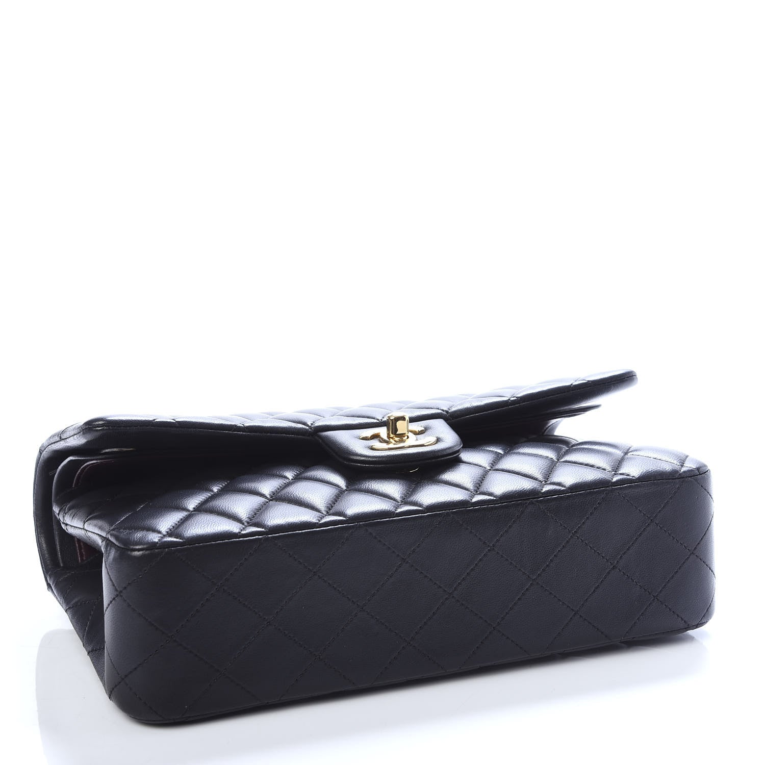 Chanel Lambskin Quilted Medium Double Flap Black 4 of 13