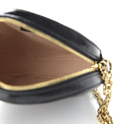 Gucci Suede Patent Web Mini Ophidia Round Shoulder Bag Black 5 of 10