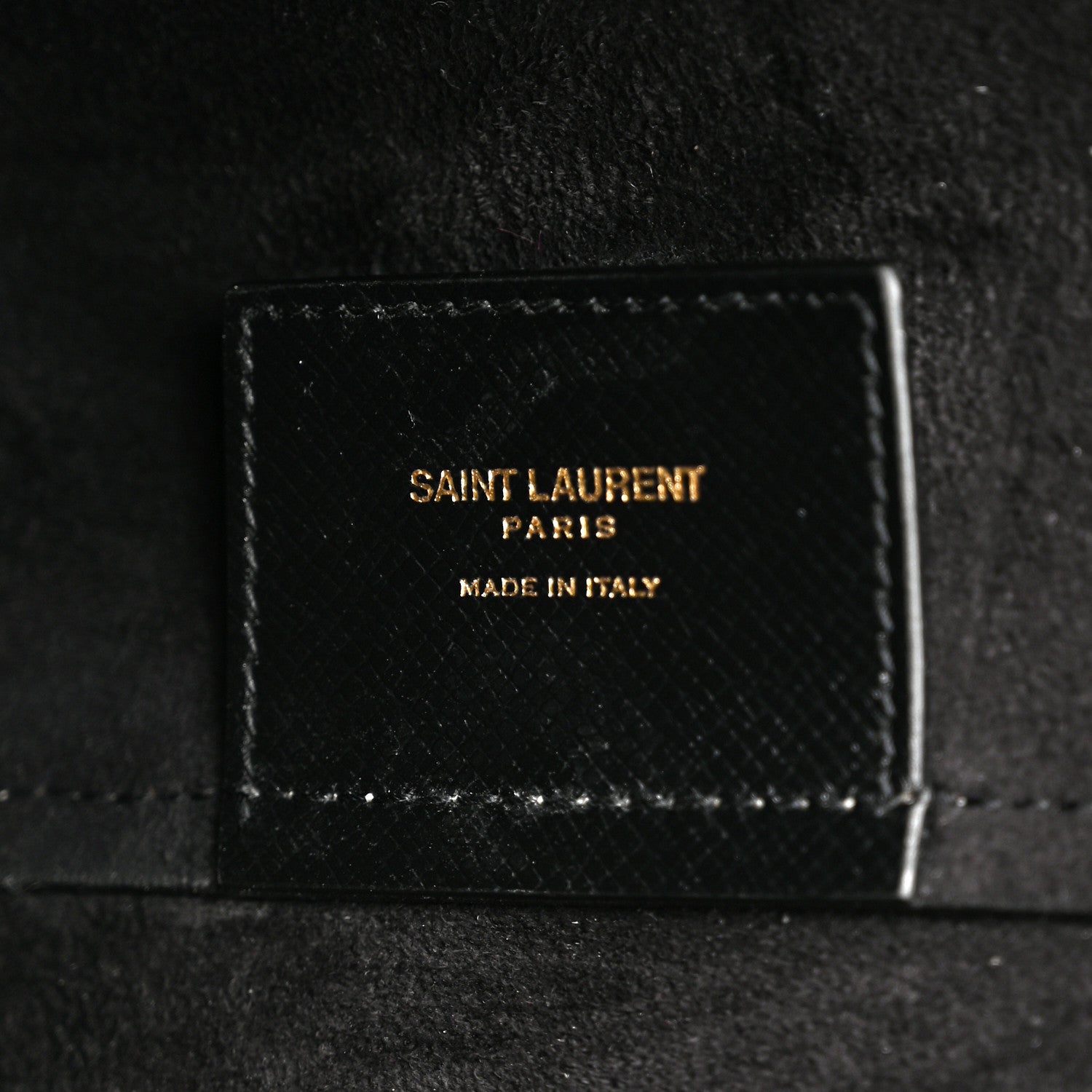 Saint Laurent Grained Calfskin Large Shopping Tote Vintage Black 7 of 11