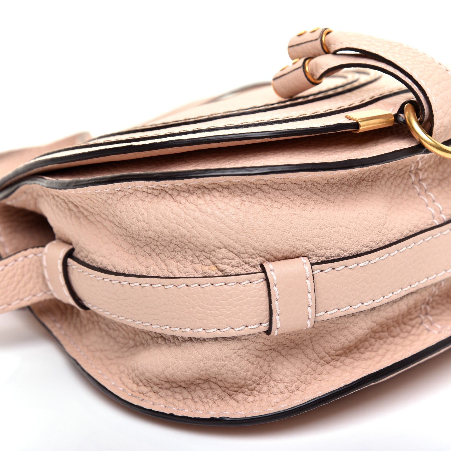 Chloe Calfskin Mini Marcie Round Crossbody Bag Blush Nude 6 of 8