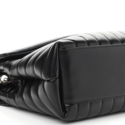 Saint Laurent Calfskin Y Quilted Monogram Medium Loulou Chain Satchel Black 10 of 11
