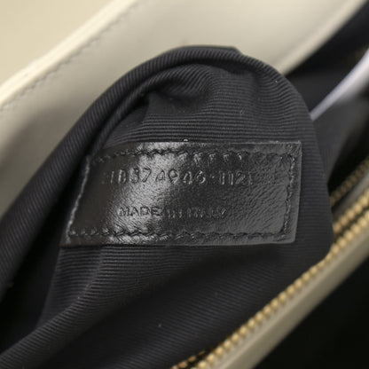 Saint Laurent Calfskin Y Quilted Monogram Medium Loulou Chain Satchel Crema Soft 8 of 13