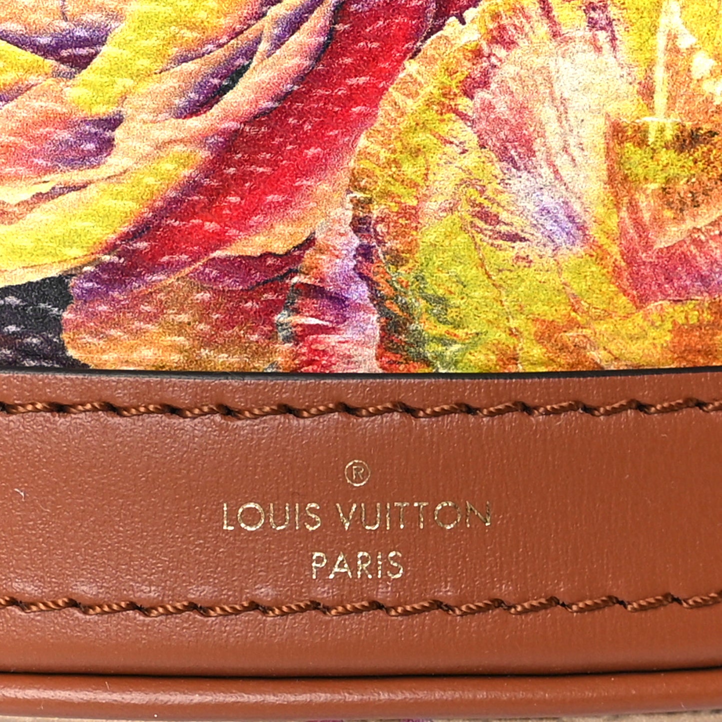 Metallic Monogram LV Garden Nano Bucket Bag Gold