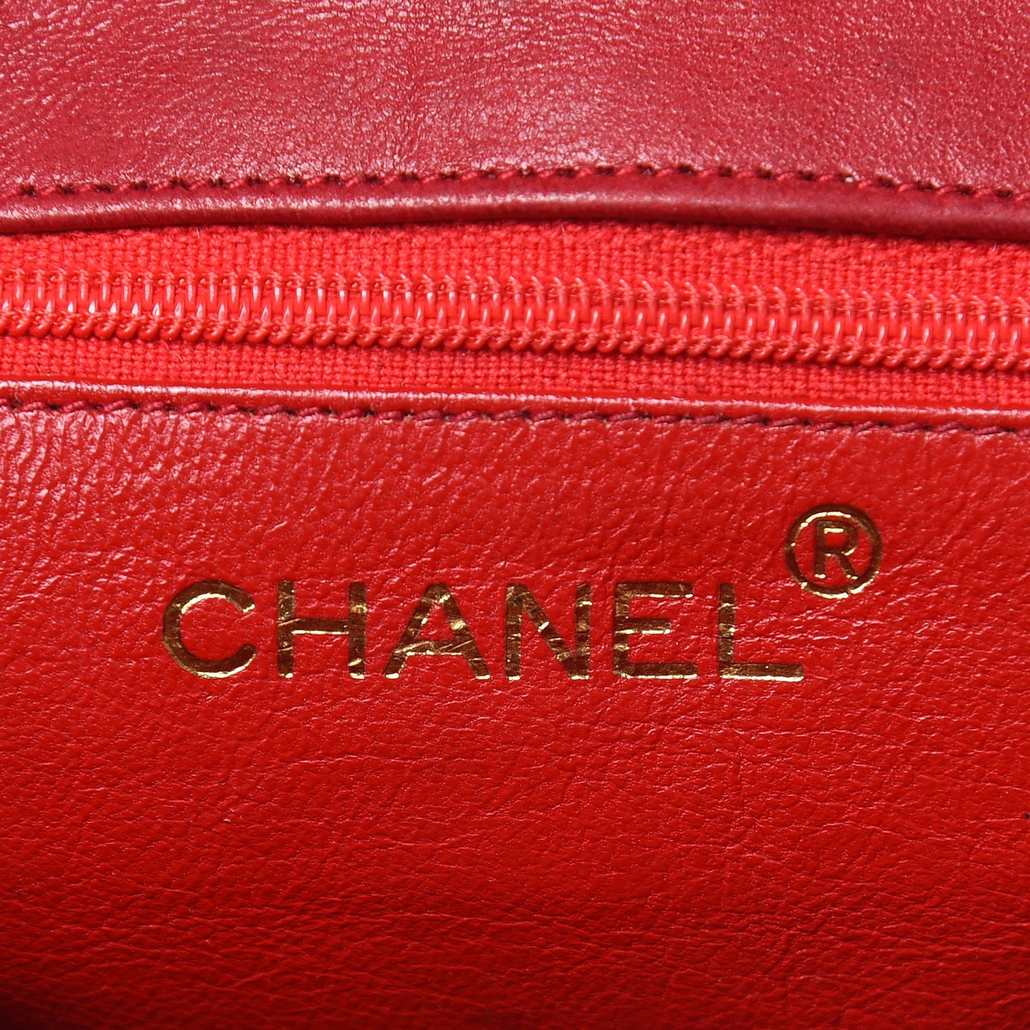 Lambskin Quilted CC Shoulder Bag Red