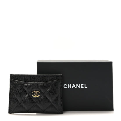 Chanel Caviar Quilted Card Holder Black 9 of 9