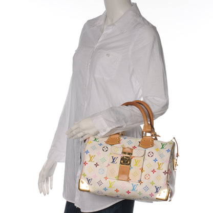 Louis Vuitton Monogram Multicolor Speedy 30 White 2 of 9
