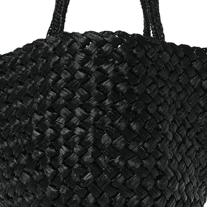 The Row Raffia Estelle Two Bag Black 7 of 9