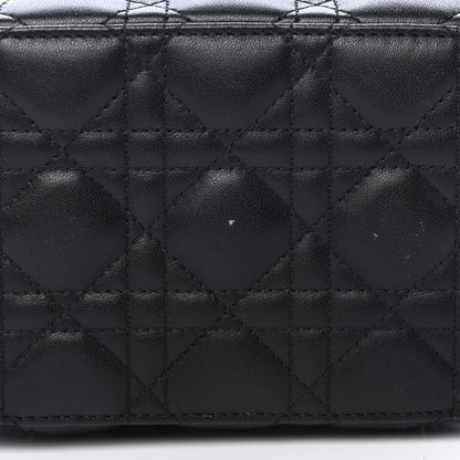 Christian Dior Lambskin Cannage Small Diortravel Vanity Case Black 9 of 9