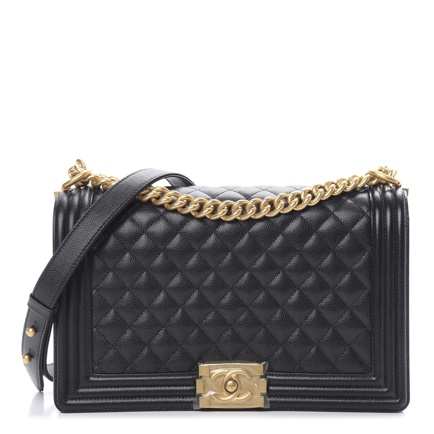 Caviar Quilted New Medium Boy Flap Black